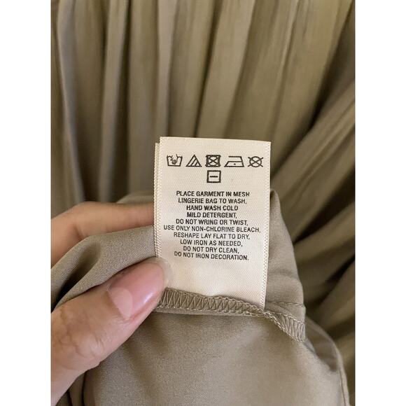 Anthropologie Dress Women's 4 Sonora Embellished Taupe Beaded Moulinette Soeurs - Picture 10 of 12